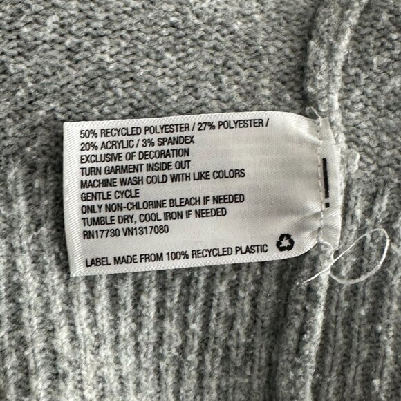 A New Day Gray “Love That For You” Embroidered Sweater Small Crewneck - Picture 8 of 8